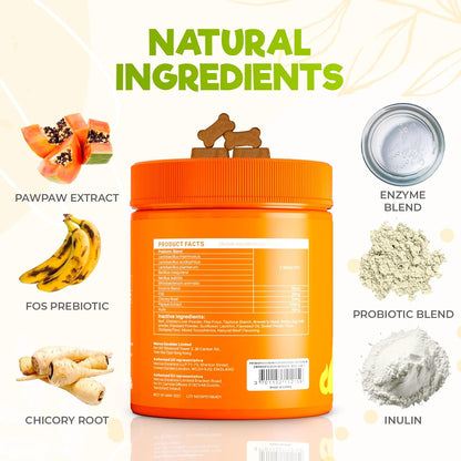 ZENO Probiotics for Dogs Chews - 150 pcs - Digestive & Gut Health Support - Probiotic Chews for Dogs with Enzymes & Natural Ingredients - Vet-Approved US Formula - Beef Flavored