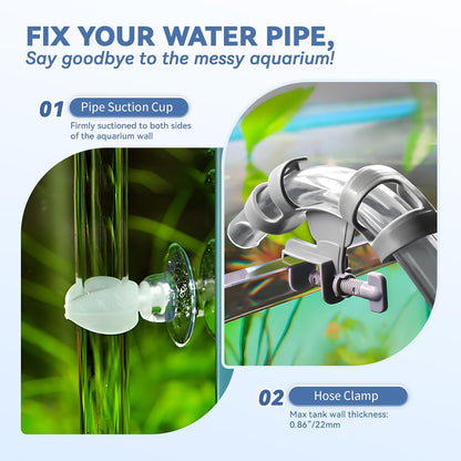 Poafamx Aquarium Chiller 42Gal Water Chiller for Fish Tank 1/10 HP Water Cooler Refrigeration Compressor for Axolotl Hydroponics System Saltwater Freshwater Coral Jellyfish with Pump and Pipe 110V