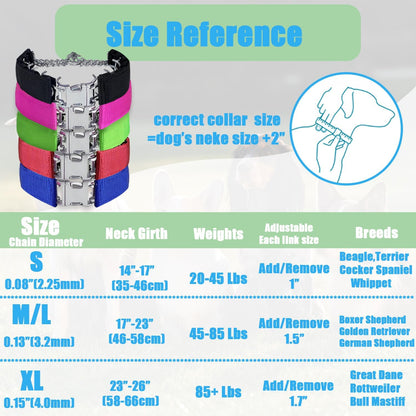 Dog Collar with Quick Release Buckle Adjustable Dogs Collars for Small Medium Large Dogs