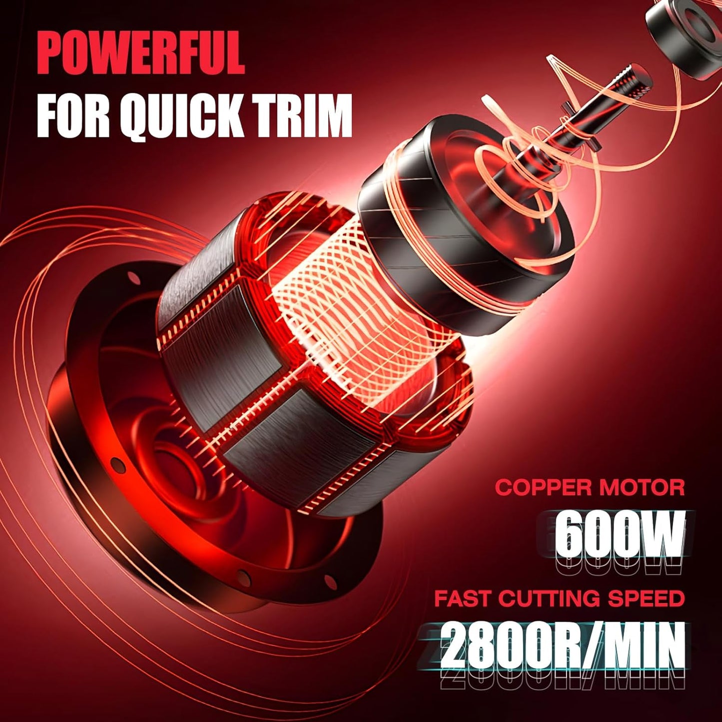 Horse Clippers, 600W Professional Heavy Duty Horse Body Clippers, 6-Speeds Large Livestock Clippers for Body Clipping Horse Equine Cattle and Thick Coat Animals