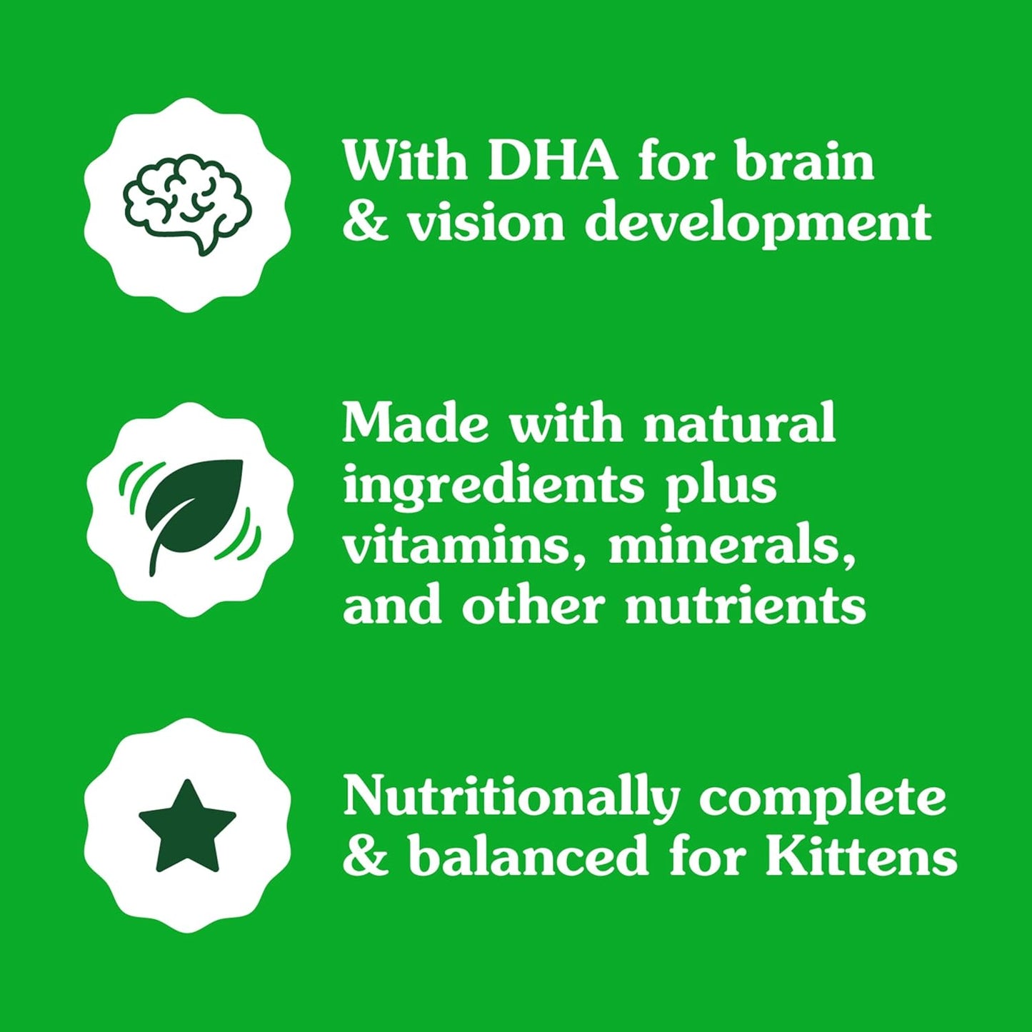 Greenies Feline Smartbites Healthy Kitten Treats, Crunchy and Soft Natural Cat Treats, Chicken Flavor, 16 oz Tub