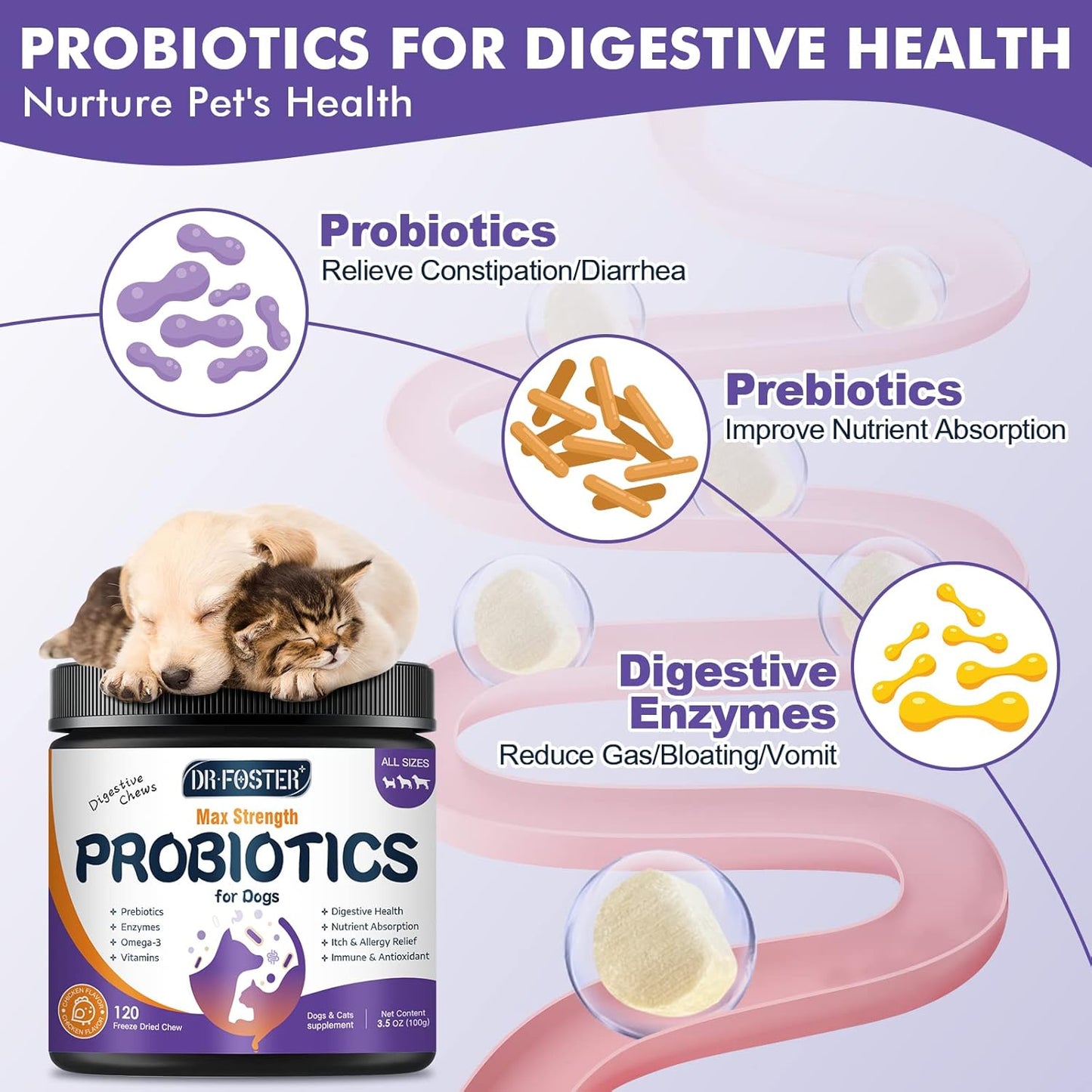 Probiotics for Dogs Freeze-Dried & Soft Chew