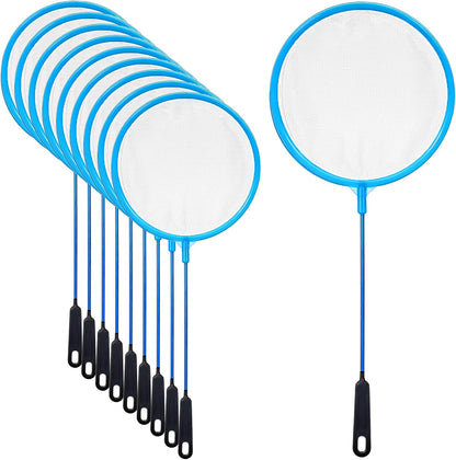 10 PCS Aquarium Fish Net, Fish Net for Fishs Tank High Density Mesh Nylon Cleaner Nets Aquarium Nets Fine Mesh, Round Brine Shrimp Net-Fish Tank Filter for All Fishs