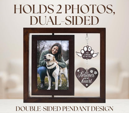 InnoBeta Dog Memorial Gifts for Loss of Dog, Pet Picture Frame, 4x6, No Longer By My Side, Tabletop