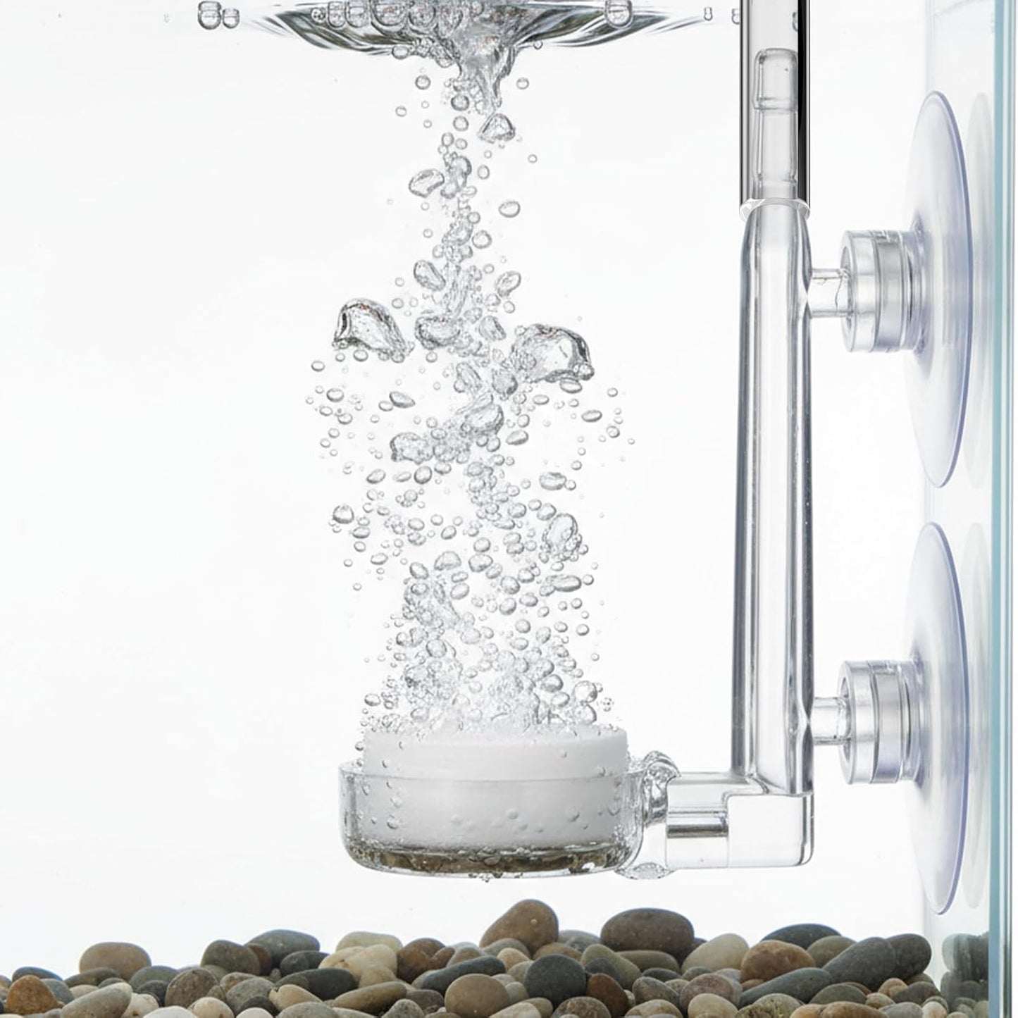 1 Inch Small Fish Tank Air Bubble Stone Aquarium Air Stone Disc High Dissolved Bubbler Airstone for Fish Tank Small Bucket(No Pumps and Tube)