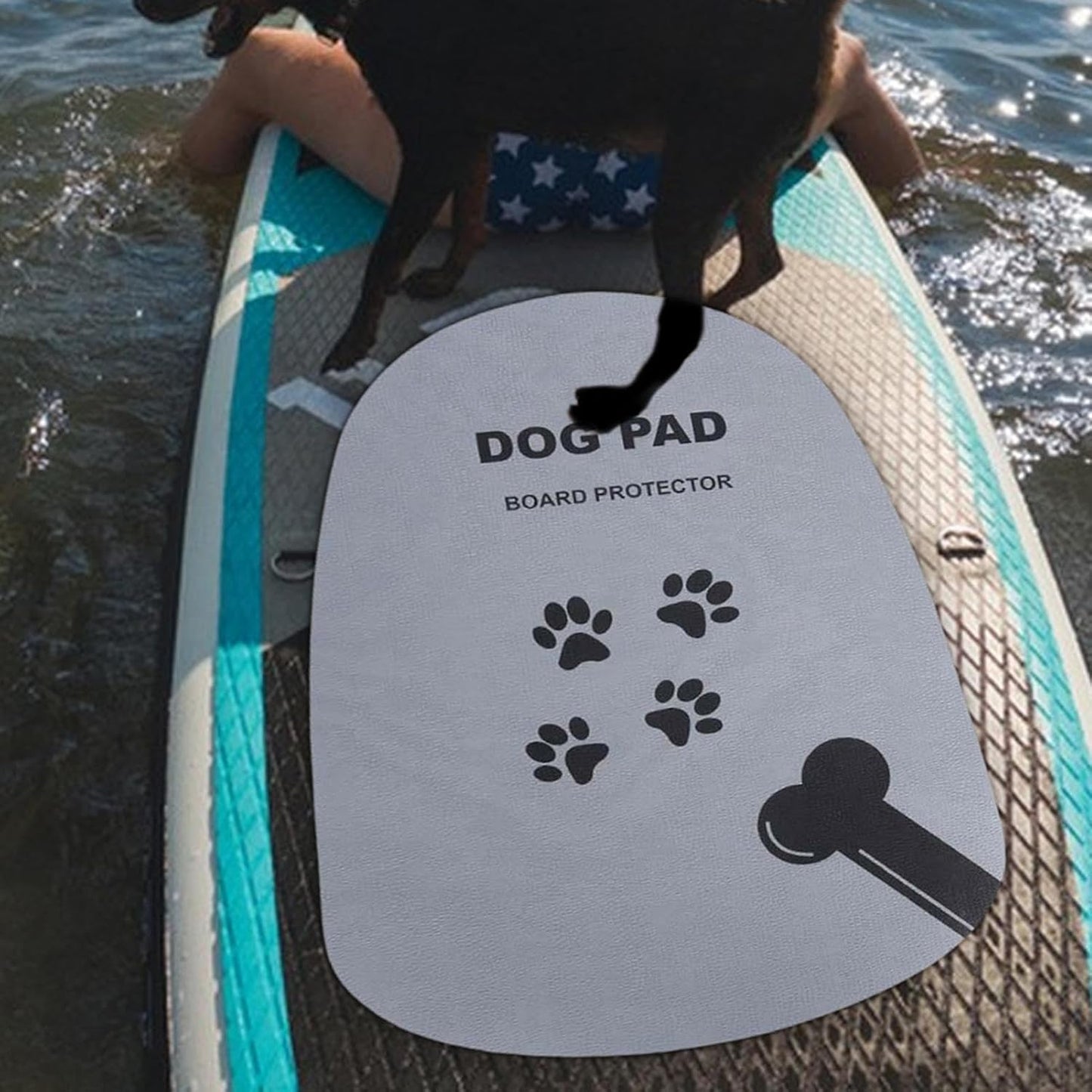 Surfing Dog Mat – Anti-Slip Paddleboard Mat For Dogs, Surfboard Grip Deck Pad | Waterproof EVA Dog Surf Pad With Strong Adhesive Backing, Durable Pet Traction Mat For Canoe Kayak Paddling