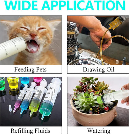 9-Piece Puppy Tube Feeding Kit – Includes 5 Feeding Tubes, 3 Syringes (10ml, 30ml, 60ml) & 1 Bulb Syringe – Ideal for Small Pets, Kittens, Lambs & Whelping Care
