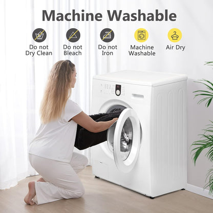 JOEJOY Large Dog Bed Crate Pad, Deluxe Plush Washable Dog Beds Fulffy Soft Kennel Pad Anti-Slip Pet Sleeping Mat for Extra Large Medium Small Dogs, 47" x 29", Grey