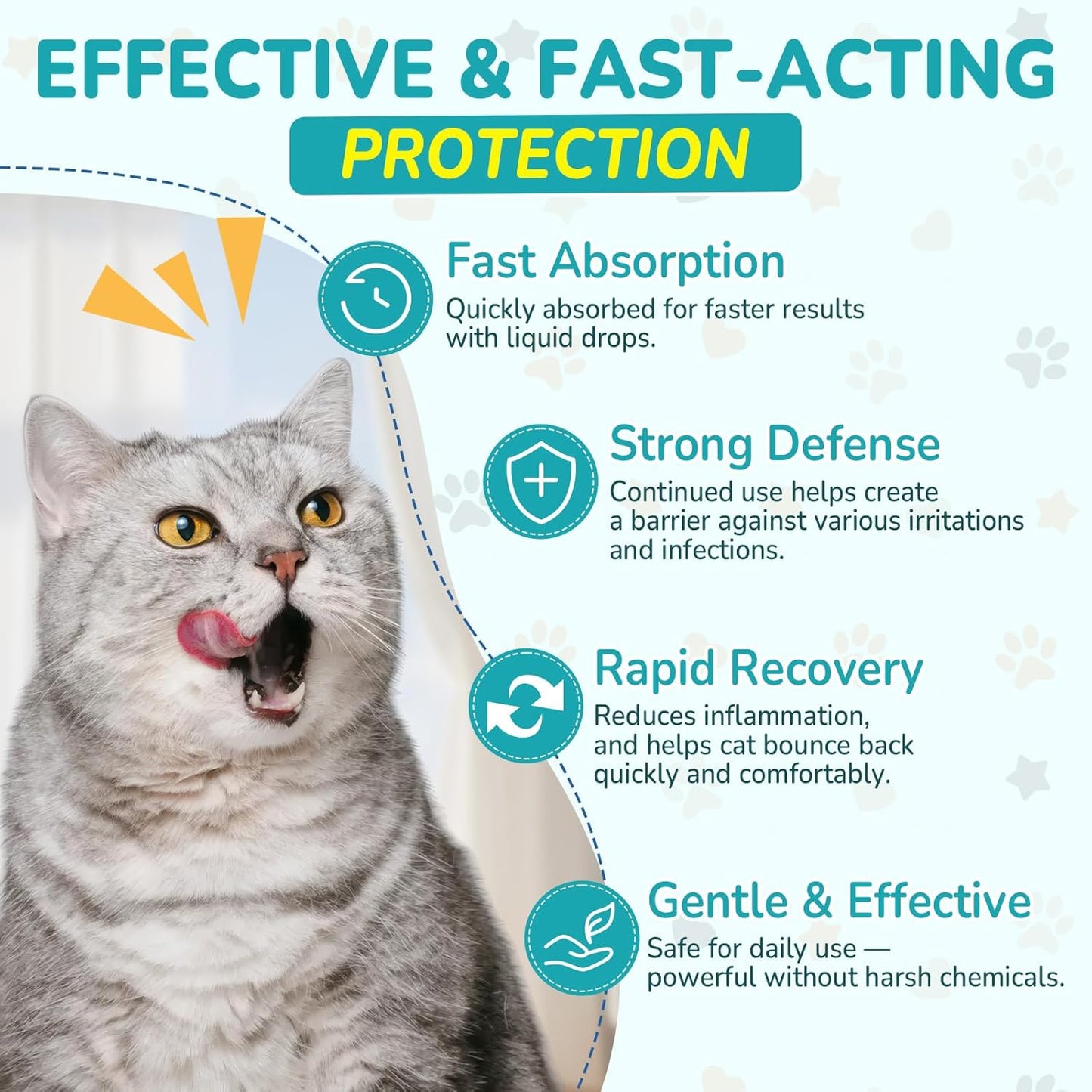 Antibiotics for Cats, Natural Antibiotic for Allergy Relief, Urinary Tract Health, Itch Relief & Digestion Care, Cat Allergy Relief for Cats, Cat Immune Support Supplement, 2 Fl Oz