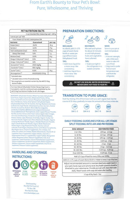 Pure Grace Dehydrated Chicken Recipe Dog Food