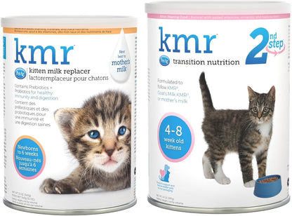 PetAg KMR Kitten Milk Replacer Powder (12 oz) + PetAg KMR 2nd Step Kitten Weaning Food (14 oz)