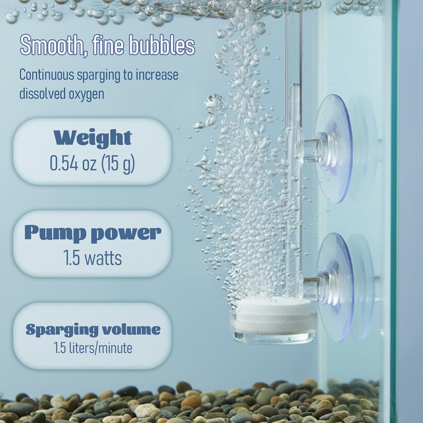 1 Inch Small Fish Tank Air Bubble Stone Aquarium Air Stone Disc High Dissolved Bubbler Airstone for Fish Tank Small Bucket(No Pumps and Tube)