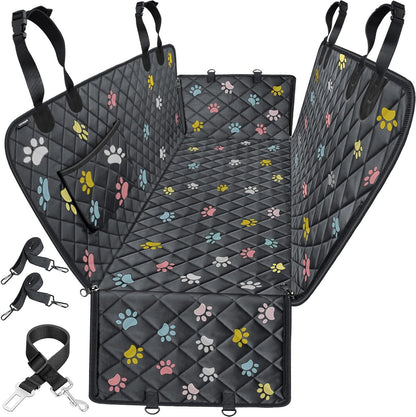 URPOWER Dog Car Seat Cover for Back Seat, Waterproof Dog Hammock for Cars, Trucks and SUVs, 600D Heavy Duty Scratch Proof Nonslip Durable Soft Pet Backseat Protector