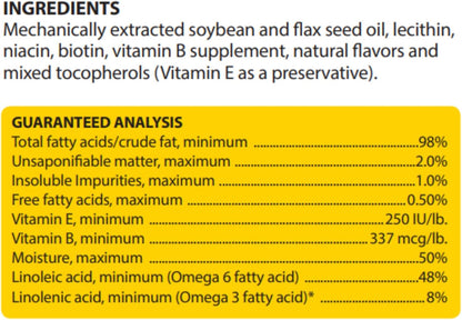 HealthyCoat Dog Food Supplement: Quart. Excessive Shedding, Itching, Hot Spots, Allergies, Immune System