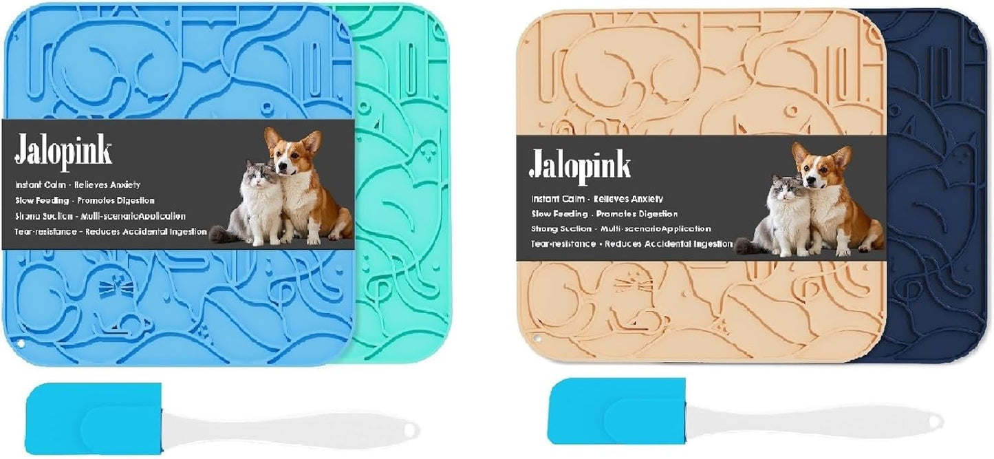 Lick Mat for Dogs & Cats,Dog Lick Mat with Suction Cups for Anxiety Relief, Slow Feeder Dog Licking mat, Puppy Lick mat for Bath Time, Grooming & Training