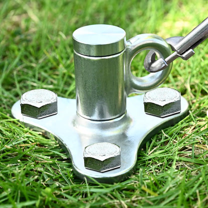 iklekione Dog Tie Out Stake, 360° Swivel Dog Stake-No Tangle,304 Stainless Steel Outdoor Anti-Rust Dog Run,for Large Dogs up to 220 lbs