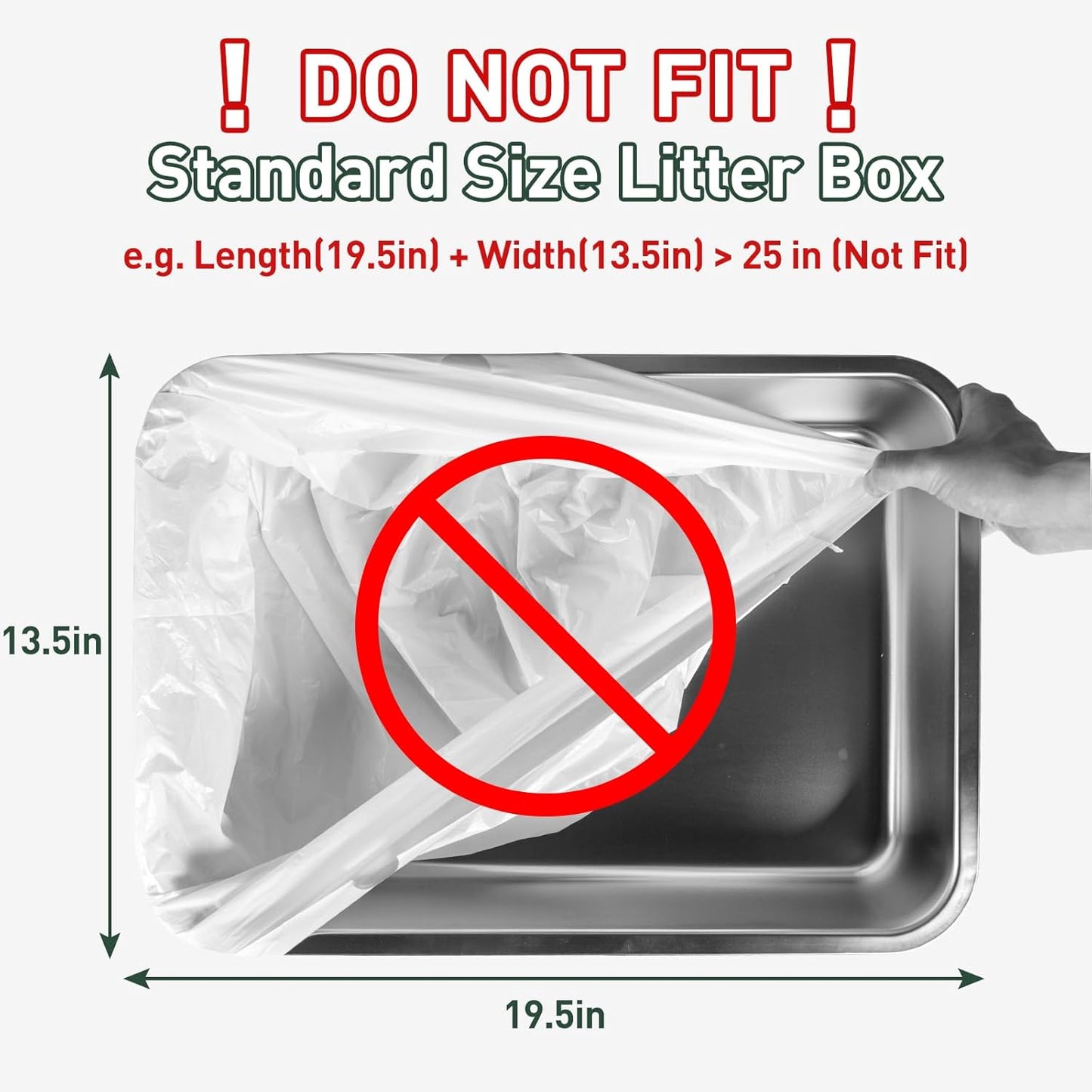 ANWA 40 Count Cat Litter Box Liners for Automatic Cat Litter Box and Litter Box Robot 4/3, Heavy-Duty, Extra Thick