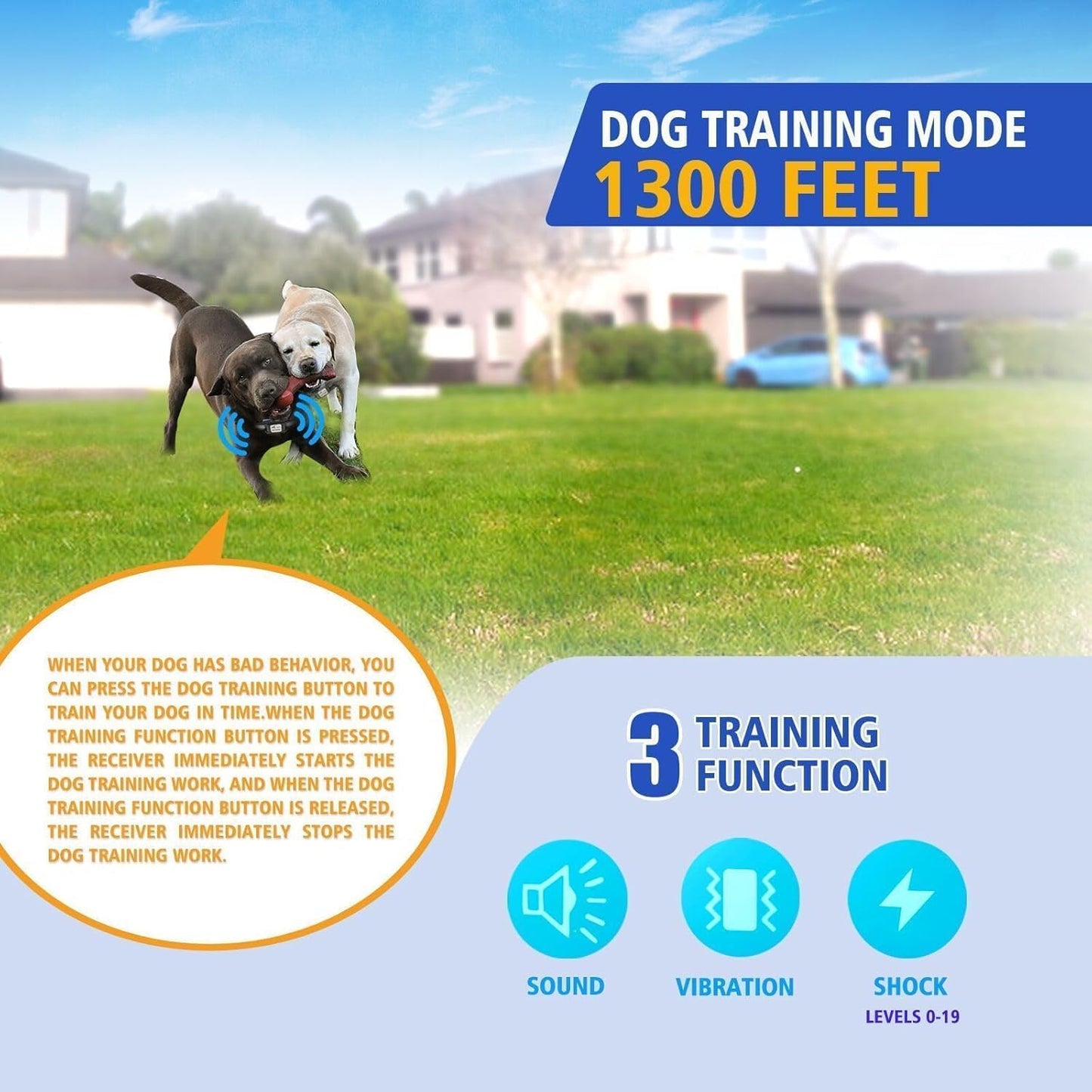 Dog Training Collar Pet Automatic Anti Barking Shock Collar 2026 Upgraded System, Wireless Charging Dog Training No Barking Device, Fully Sealed Waterproof Rechargeable Collar Receiver