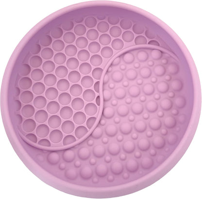 YAMI Bowl Lick Mat for Dogs & Cats, Slow Feeder Bowls, Cat Slow Feeder, Dog Enrichment Toys with Suction Cup for Anxiety Relief, Food-Grade Silicone, Dishwasher Fit, for All Breed (Light Pink)