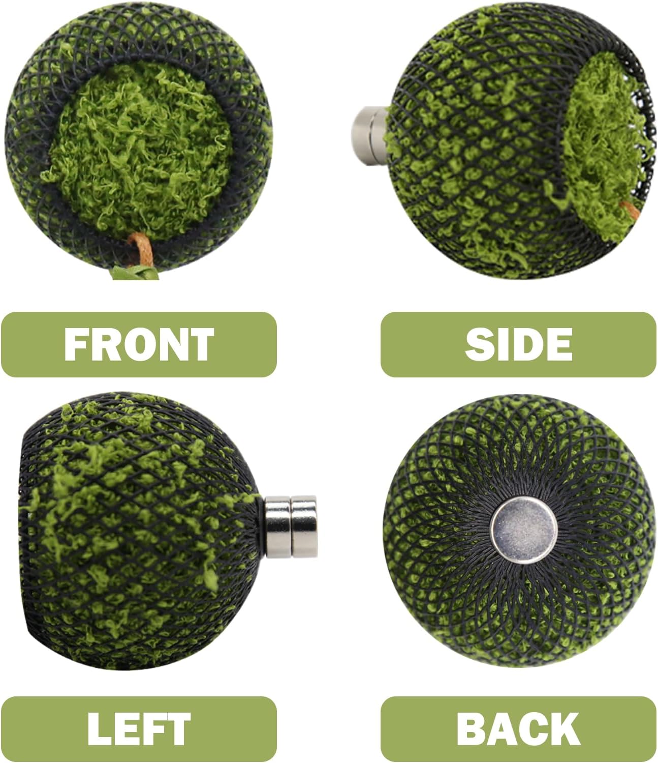 Reptile Hide with 2pcs Strong Magnet, Leather Jumping Spider Hideout with Magnet - Mesh Natural Habitat Decor for Spider Enclosures, Reptiles & Amphibians - Secure Hiding Cave Accessories