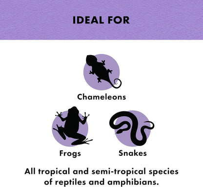 Zilla Tropical Mist Humidity Spray, Ideal for All Tropical Reptiles and Amphibians, Fortified with Aloe Vera