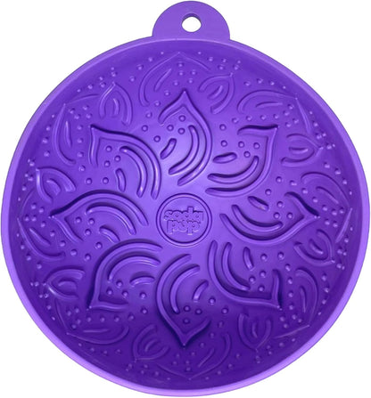 SodaPup Garden Tipsy Bowl eMat – Durable Lick Mat Enrichment Feeder Made in USA from Non-Toxic, Pet-Safe, Food Safe Rubber for Mental Stimulation, Avoiding Overfeeding, Calming, & More