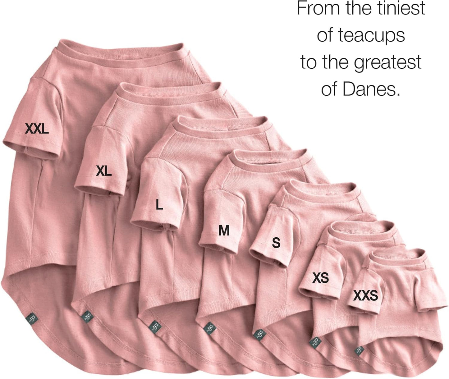 Toby II - The Perfect Tee, 3 Pack Short Sleeve Pet T-Shirt 100% Organic Cotton Tees Clothes for Small, Medium, Large Dogs, Pink Camo, Large (40-60 lbs)