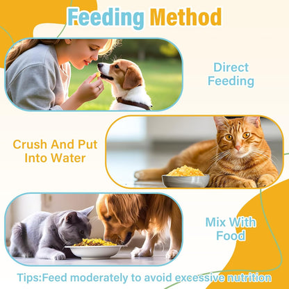 SHANDR 10.6 OZ Freeze Dried Quail Egg Yolk Healthy Pet Treats Food for Dogs Cats Natural Single Ingredient Tasty Freeze Dried Quail Eggs Snack Training Human Grade Free of Grain Gluten Rawhide