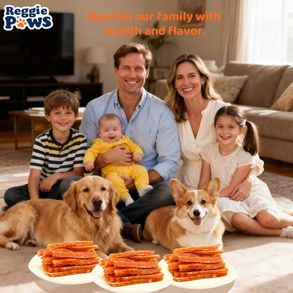 Dog Treats - Chicken Jerky Strips for Dogs with Real Chicken - 5 Inch Natural Dog Chews, High Protein & Low Fat Treats for Small to Large Dogs - 10.6 oz