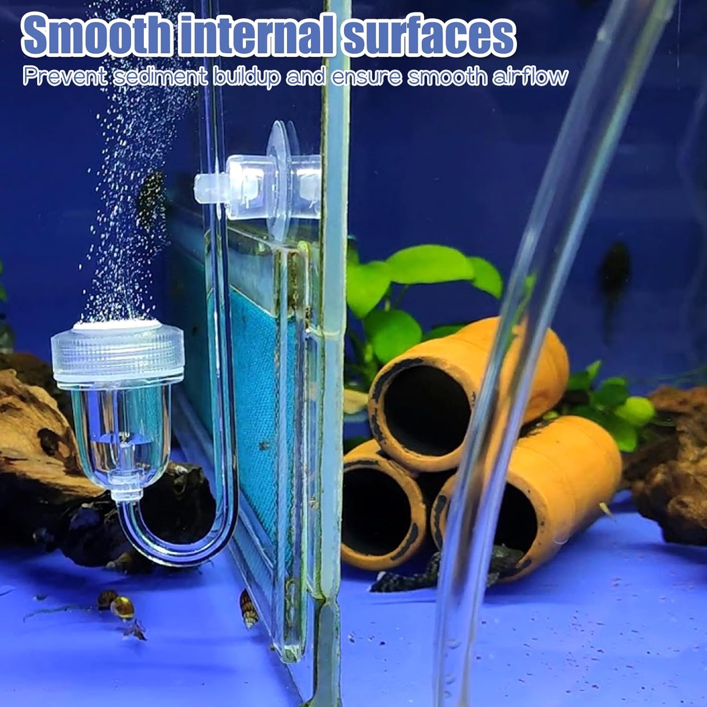 Aquarium Airline Tubing 9.8 Feet Standard 3/16" Air Hose for Fish Tank Air Pump Flexible Fish Tank Airline Tubing Aquarium Tubings Hose for Aquariums Garden Terrarium Pond