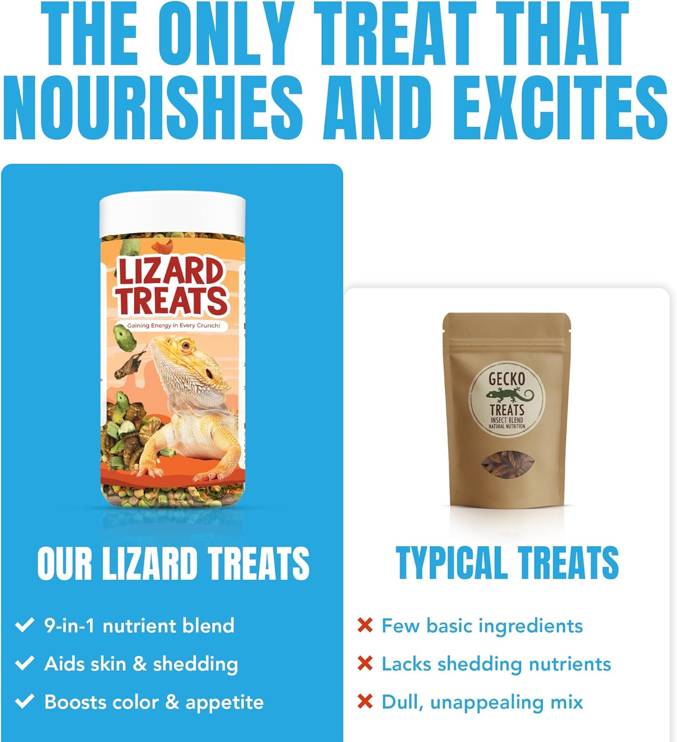 JOR Bearded Dragon Fruit & Insect Mix, Sun-Dried Vegetables, Freeze-Dried Bananas, Crickets, Mealworms & Calcium-Enriched Silkworms, Tasty Balanced Meal for Turtles, 3.5 oz