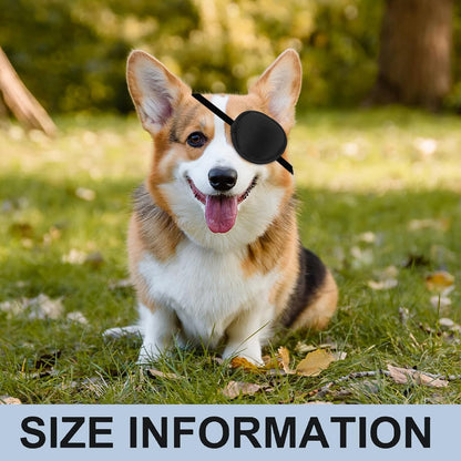 3 PCS Dog Eye Patch - Protective Cover for Injuries,Post-Surgery Recovery,Adjustable Eye Patch for Small Dogs & Cats