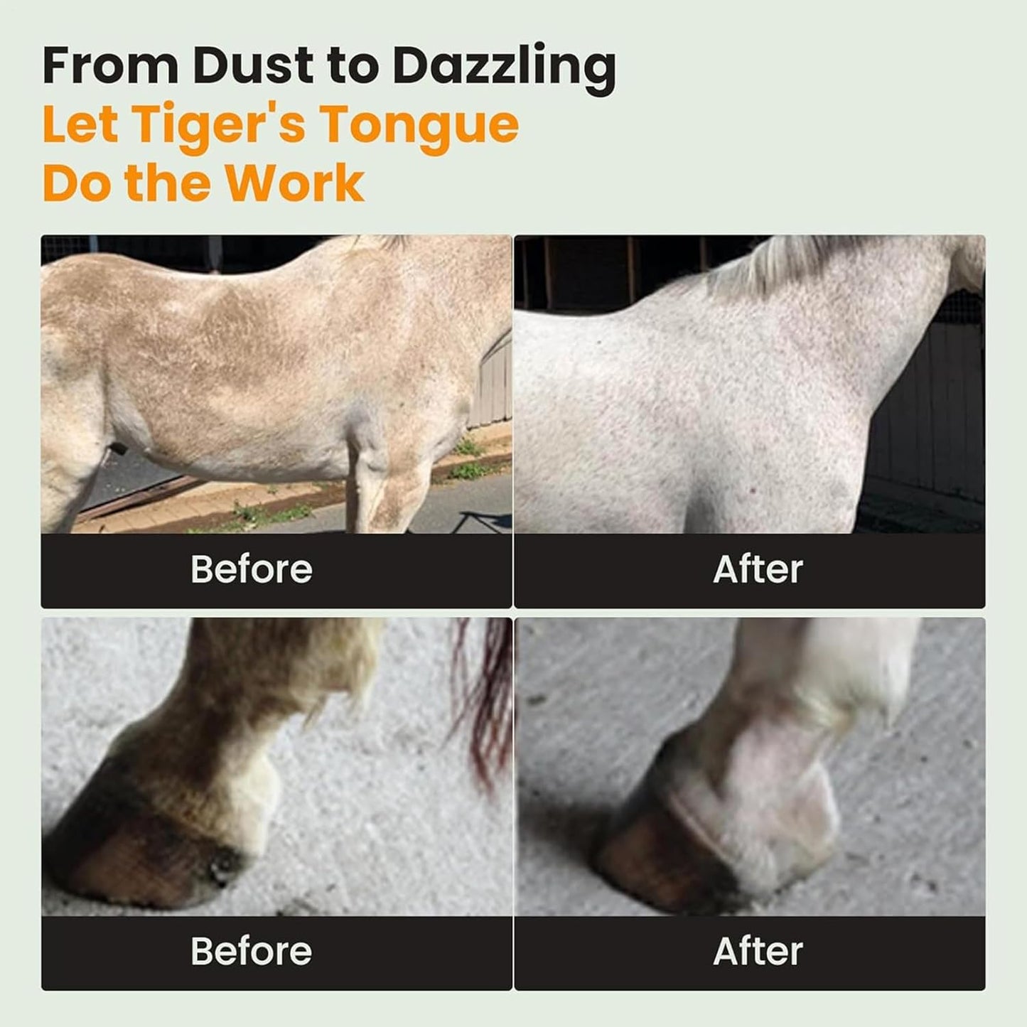 Equine Grooming Brush, Livestock Care Sponge, 9.06x4.33x1.77 Inches Massage Tools with Firm Grip, Rubber Handle Cleaning Bristles, Stable Farm Style Groomer, Horse Accessory for Outdoor and Pet Cares