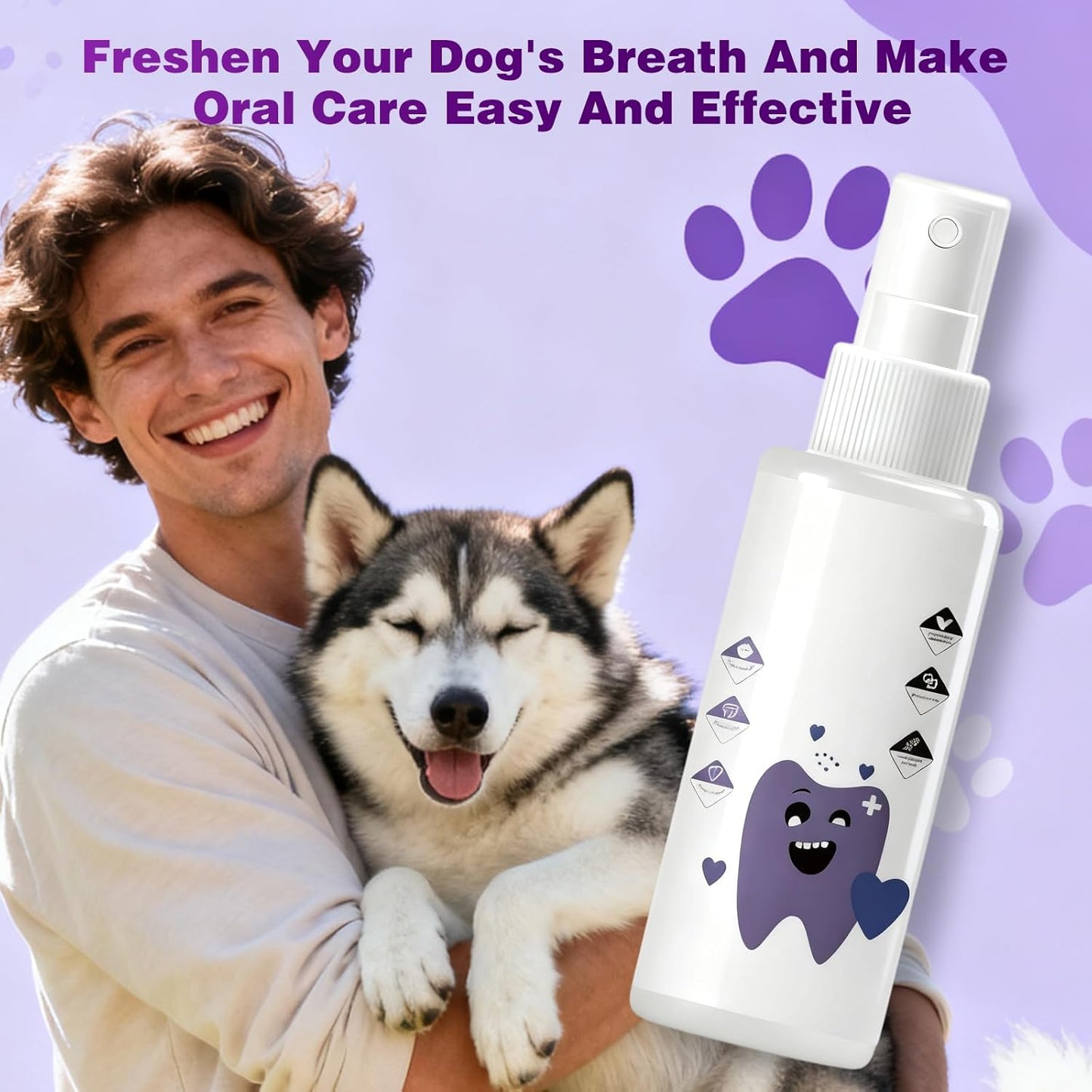 PawBright Dental Plus,Natural Odorless,Flavorless Formula to Fight Tartar,for Dental Water Additive,Promote Healthy Gums & Freshen Breath Easy Daily Use for All Pet