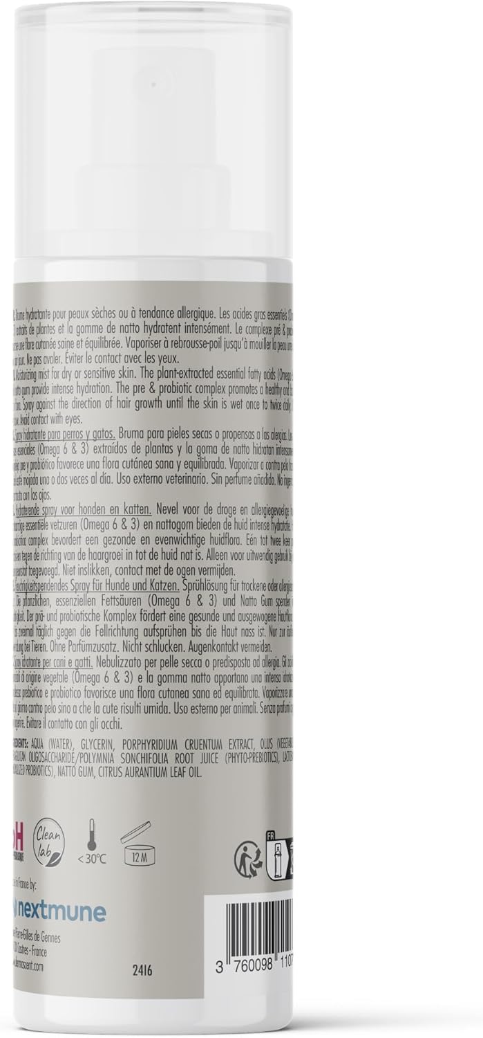 Dermoscent ATOP 7 Max Hydra Spray for Pets | Natural Hydrating Mist with Pre & Probiotic Complex for Dry, Allergy & Atopy-Prone Skin Relieves Skin Dryness & Protects Cutaneous Barrier Non-Greasy