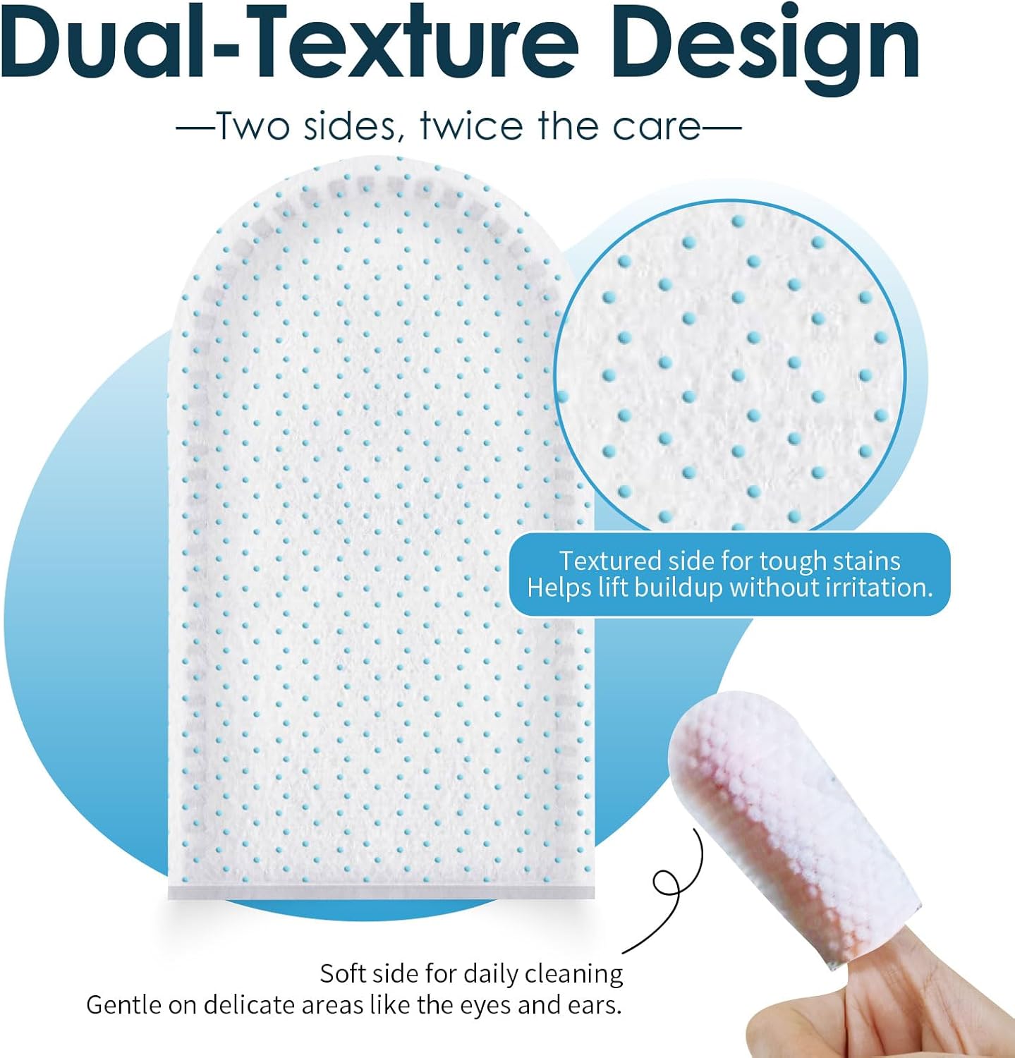 Mooncat Pet Eye Wipes and Paw Balm Bundle, 40 Count Finger Cot Tear Stain Remover, 2oz Lick Safe Natural Moisturizer for Dry Cracked Pads and Nose