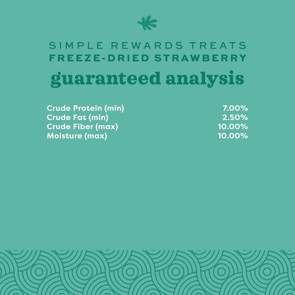 Oxbow Simple Rewards Small Pet Treats, Freeze Dried Fruit, Guinea Pig & Bunny Treats, Healthy Pet Fruit Snack for Rabbit & Guinea Pig, Freeze Dried Strawberries, 0.5 oz Bag