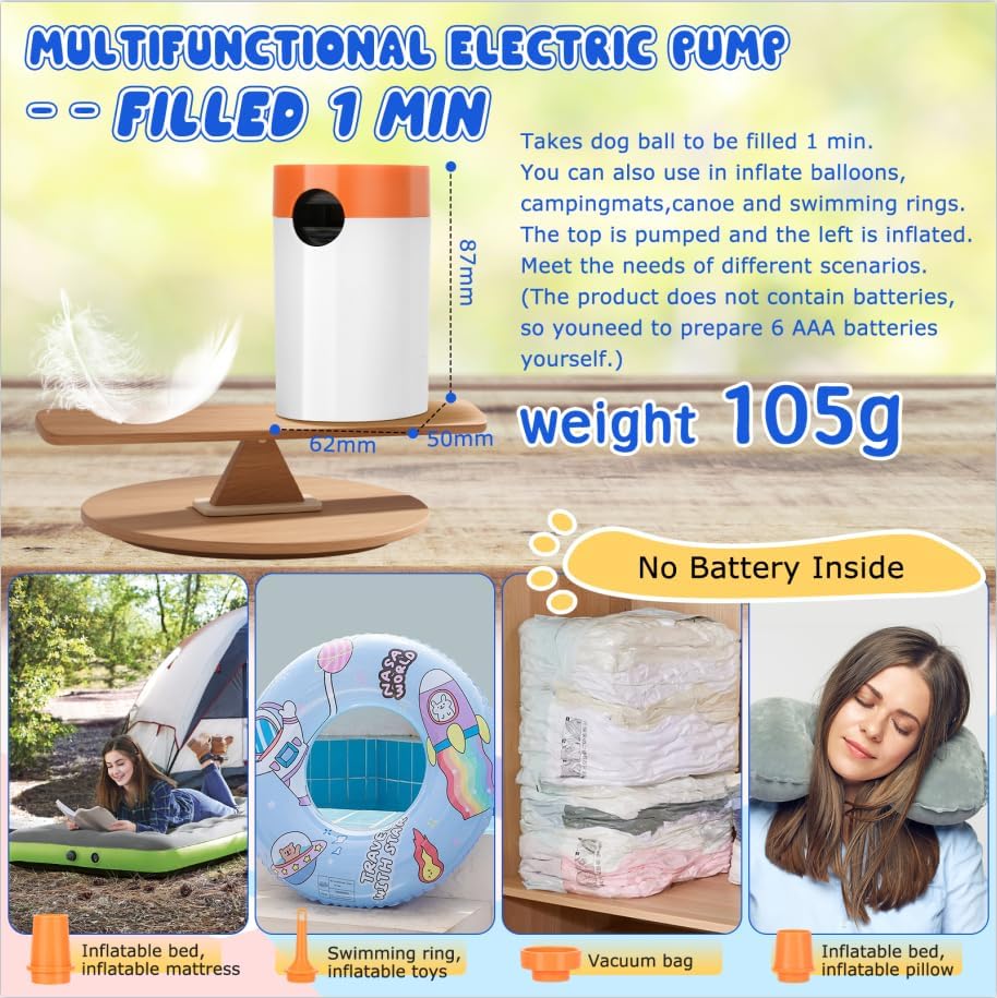 Trail Trail Herding Ball for Dogs,18” Large Indestructible Dog Ball with Electric Pump,Horse Dog Herding Toys for Australian Shepherd Collie amall/Medium Dogs(Waterproof Tri-Color Upgraded Cover)