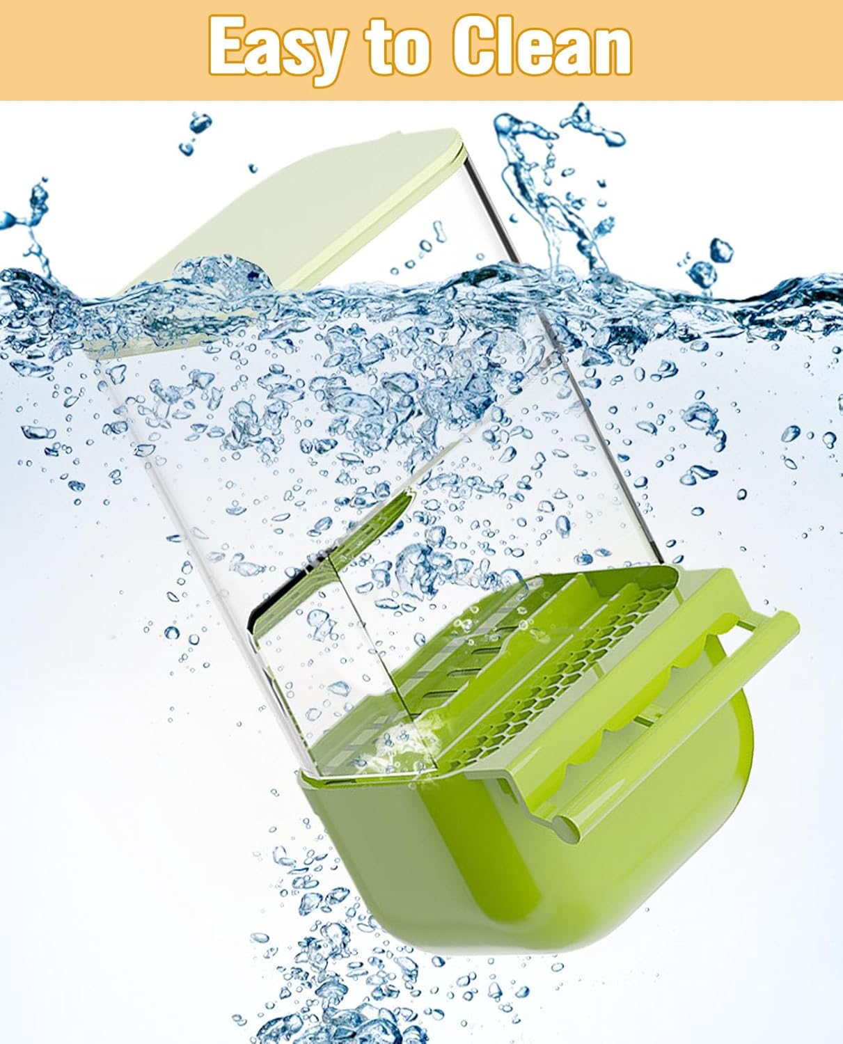 BNOSDM Wooden Bird Tunnel Parrot Swing Toys Natural Hanging Nest and BNOSDM No Mess Bird Cage Feeders Automatic Feeder for Fincheses, Parakeets, Budgies, Lovebirds, Cockatoos, Canaries (Green)