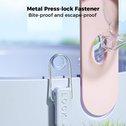 Mini&moe Hamster Travel Cage - Small Animal Carrier Cage with Water Bottle Small Portable Hamster Cage for Mice, Gerbils, Short Trips & Vet Visits