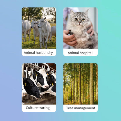 Microchip Scanner,Animal Chip Scanner Pet Tag Reader FDX B EMID Dual Frequency for Dog Cat Pig (Black)