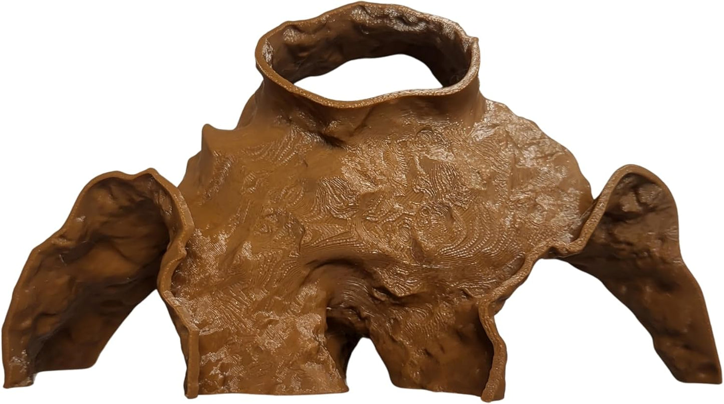 Aquarium Cave Hide for Pleco, Shrimp, Corydoras, and Reptiles, Natural Cave Design Terrarium Decoration