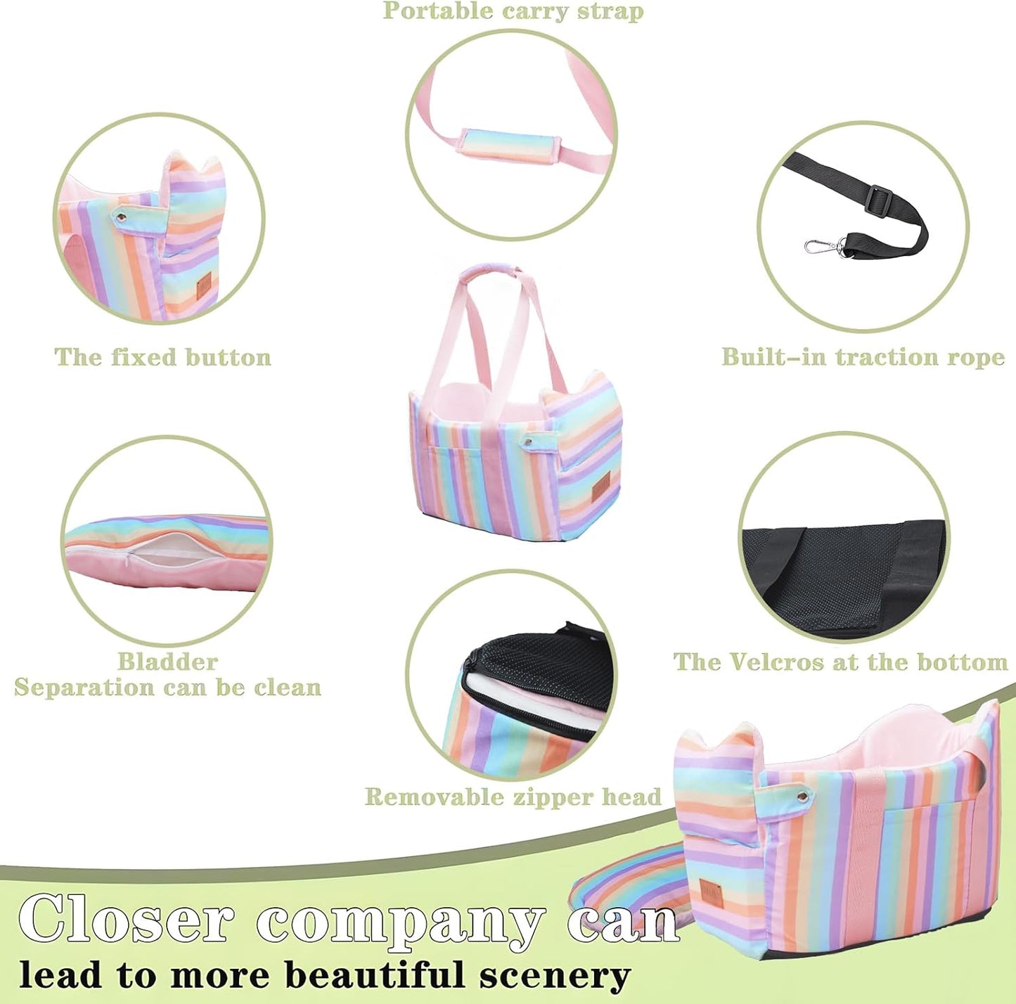 Cullaby Console Dog Seat | Anti-Collapse Armrest Booster for Small Dogs & Puppies - Secure Travel Carrier with Safety Clip-in Tether & Washable Cozy Cushion Pad - Up to 15 lbs