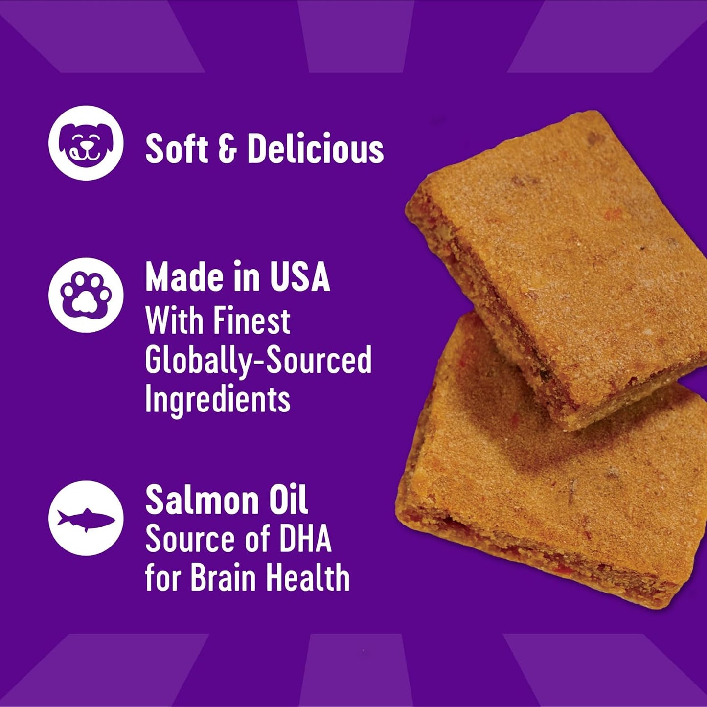 Wellness Puppy Treats, Natural, Training Treat, Grain Free, Soft Lamb & Salmon (8 Ounce Bag)