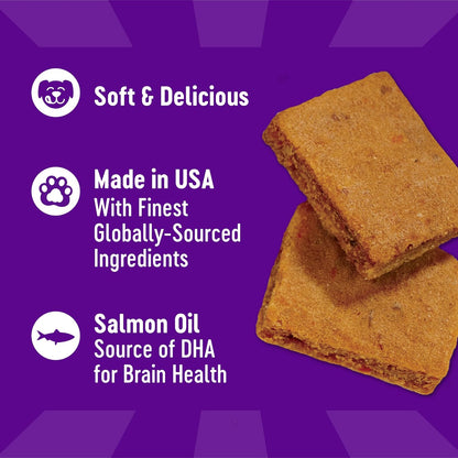 Wellness Puppy Treats, Natural, Training Treat, Grain Free, Soft Lamb & Salmon (8 Ounce Bag)