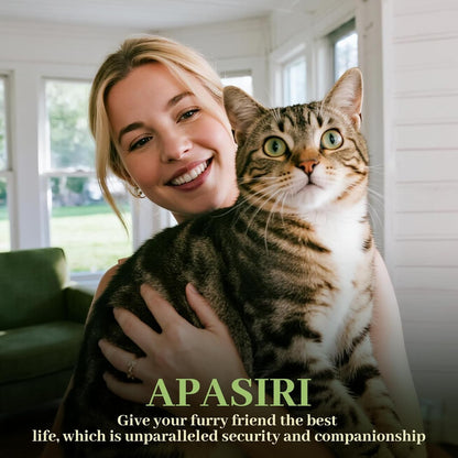 Apasiri Cat House for Indoor Cats: Cat House for Indoor Sturdy Scratch-Resistant, Compatible with Heating Pads, Innovative Polyester Fiber Cat Bed Cave, Original Castle Design