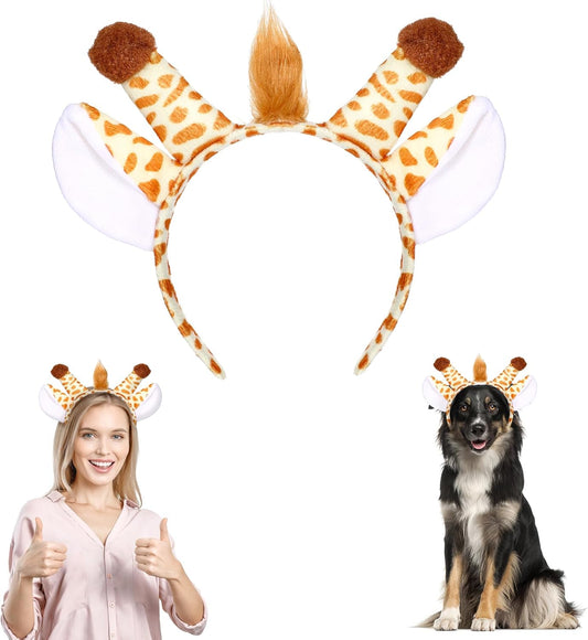 Dog Ears Headband Cartoon Hair Hoop Animal Headwear Costume Hair Bands Cosplay Party Accessories Headpiece