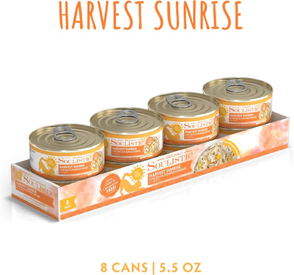 Soulistic Originals, Harvest Sunrise Chicken and Pumpkin Dinner in Gravy, 5.5oz Can, Pack of 8