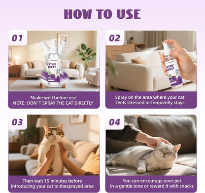 Catnip Spray for Cats, 100% Natural Catnip Mist Spray for Cats & Kittens, Relieves Stress, Calming, Safe for Pets - 2 Fl Oz