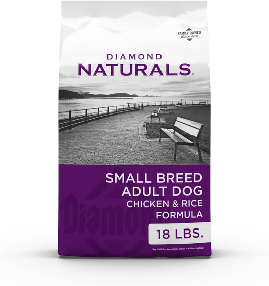 Diamond Naturals Small Breed Dog Real Chicken amnd Rice Recipe Premium Dry Dog Food 18 lbs